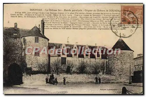 Cartes postales Dourdan Le Chateau Fort Entree Principale