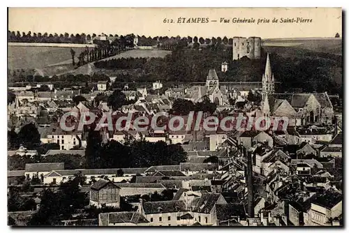 Cartes postales Etampes Vue Generale Prise De Saint Pierre