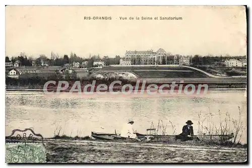 Cartes postales Ris Orangis Vue De La Seine Et Sanatorium