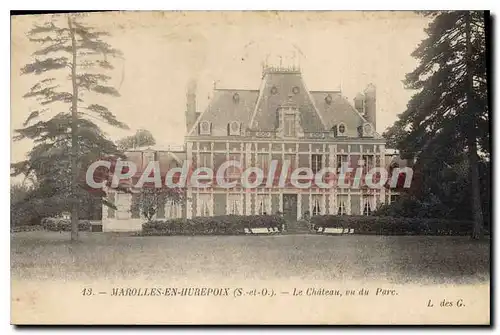 Cartes postales Marolles En Hurepoix Le Chateau Vu Du Parc