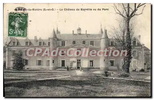 Cartes postales Boissy La Riviere Le Chateau De Bierville Vu Du Parc