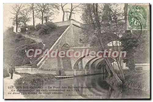 Cartes postales Juvisy Le Pont Des Belles Fontaines commenc� en 1728