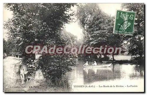 Ansichtskarte AK Yerres Les Bords De la Riviere La Prairie