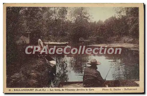 Ansichtskarte AK Ballancourt Les Bords De I'Essonne Derriere La Gare