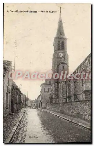 Cartes postales Verrieres Le Buisson Rue De I'Eglise