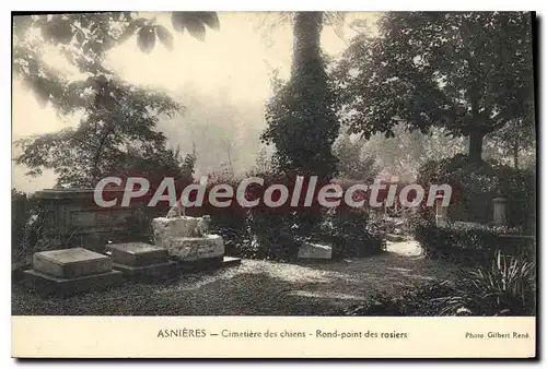 Cartes postales Asnieres Cimetiere Des Chiens Rond Point Des Rosiers