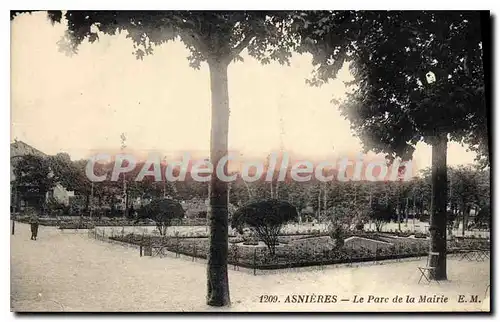 Ansichtskarte AK Asnieres Le Parc De La Mairie