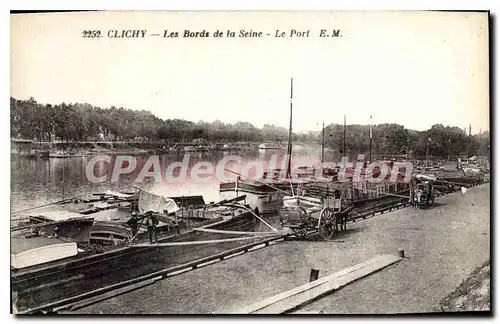 Cartes postales Clichy Les Bords De La Seine Le Port