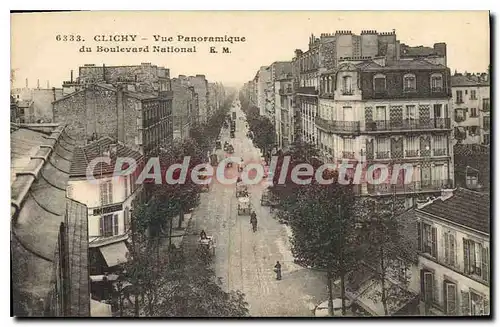 Cartes postales Clichy Vue Panoramique Du Boulevard National