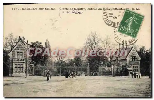 Cartes postales Neuilly Sur Seine Porte De Neuilly Entr�e du Bois de Boulogne