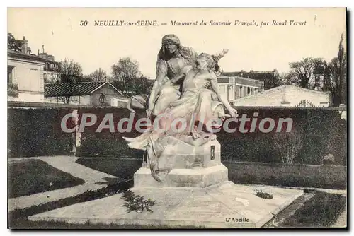 Ansichtskarte AK Neuilly Sur Seine Monument Du Souvenir Fran�ais