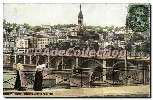 Cartes postales Saint Cloud Le Pont Et La Ville