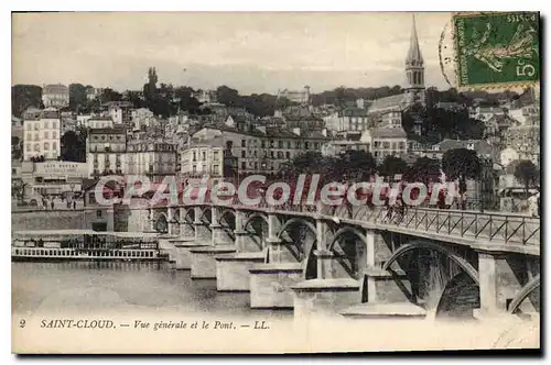 Ansichtskarte AK Saint Cloud Vue Generale Et Le Pont