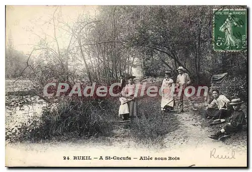 Ansichtskarte AK Rueil A St Cucufa Allee Sous Bois