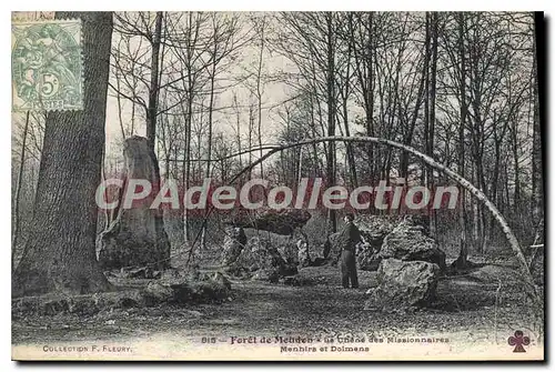 Ansichtskarte AK Foret De Meudon ch�ne des missionnaires Menhirs Et Dolmens