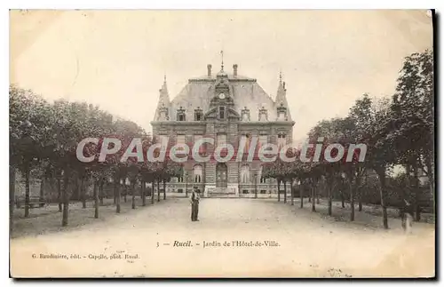 Cartes postales Rueil Jardin De I'Hotel De Ville