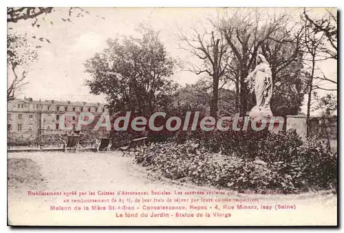 Cartes postales maison de la m�re Saint-Alfred convalescence Rue Minard Issy Le Fond Du Jardin