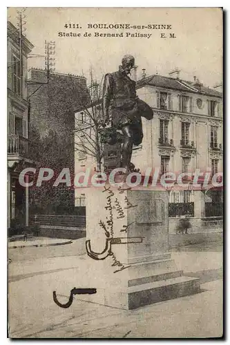 Cartes postales Boulogne Sur Seine Statue De Bernard Palissy