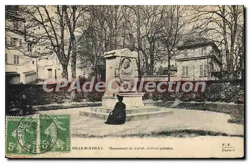 Cartes postales Ville D'Avray Monument De Corot Artiste Peintre