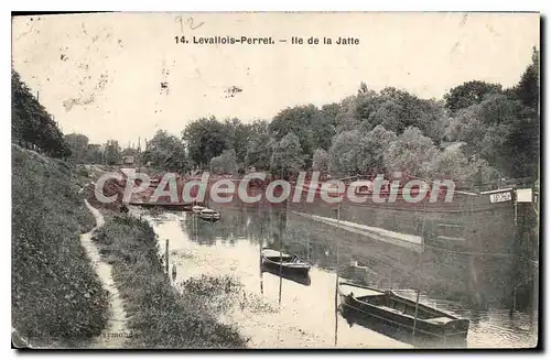 Cartes postales Levallois Perrret Ile De La Jatte