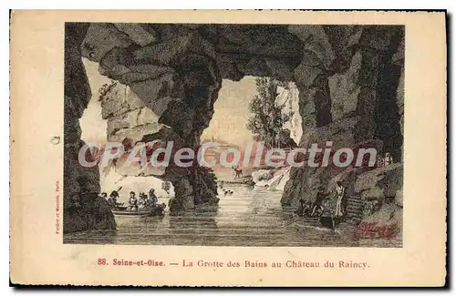 Ansichtskarte AK Seine Et Oise La Grotte Des Bains Au Chateau Du Raincy