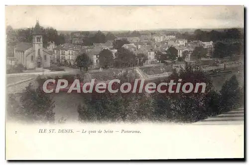 Ansichtskarte AK Saint Denis Le Quai De Seine Panorama