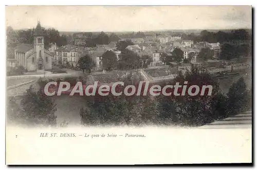 Cartes postales Saint Denis Le Quai De Seine Panorama