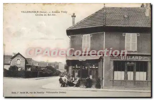 Cartes postales Villemomble Avenue Fredy Civette Du Bel Air billard