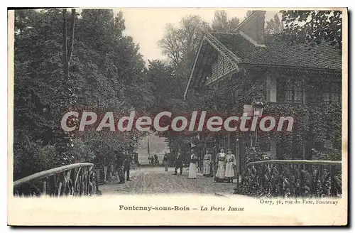 Ansichtskarte AK Fontenay Sous Bois La Porte Jaune