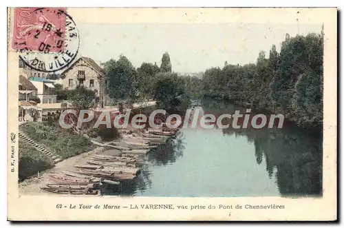 Ansichtskarte AK Le Tour De Marne La Varenne Vue Prise Du Pont De Chennevieres