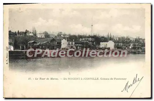 Cartes postales Le Tour De Marne De Nogent A Joinville Coteau De Fontenay