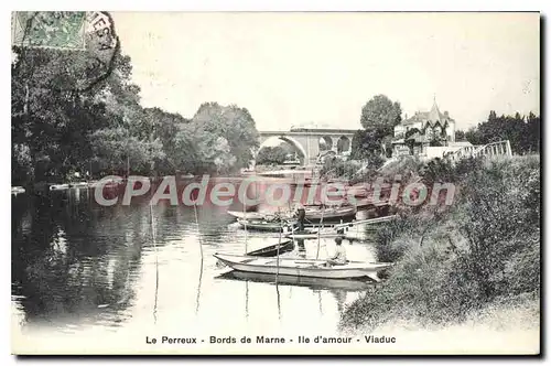 Cartes postales Le Perreux Bords De Marne Ile D'Amour Viaduc