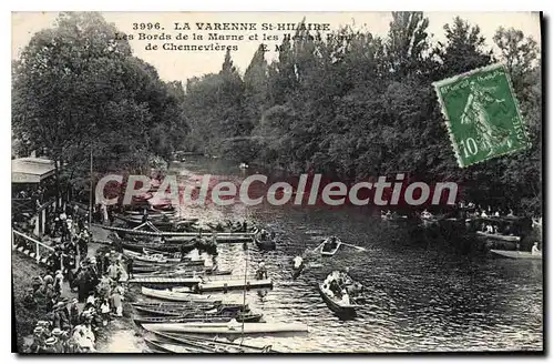 Ansichtskarte AK La Varenne St Hilaire Les Bords De La Marne Et Les iles du pont de Chennevieres