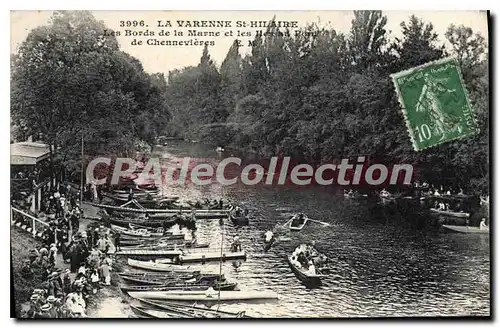 Cartes postales La Varenne St Hilaire Les Bords De La Marne Et Les iles du pont de Chennevieres