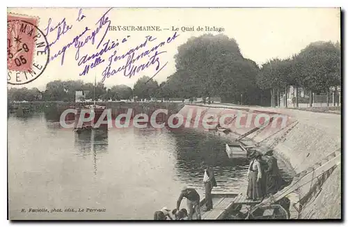 Cartes postales Bry Sur Marne Le Quai De Halage