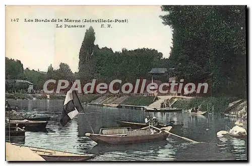 Cartes postales Les Bords De la Marne Joinville Le Pont Le Passeur