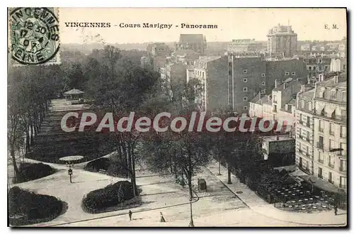 Cartes postales Vincennes Cours Marigny Panorama