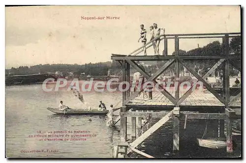 Cartes postales Nogent Sur Marne ponton de natation de l'�cole militaire de gymnastique et d'escrime de Joinvill