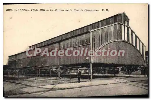 Cartes postales Villeneuve Le Roi Le March� De La Rue Du Commerce