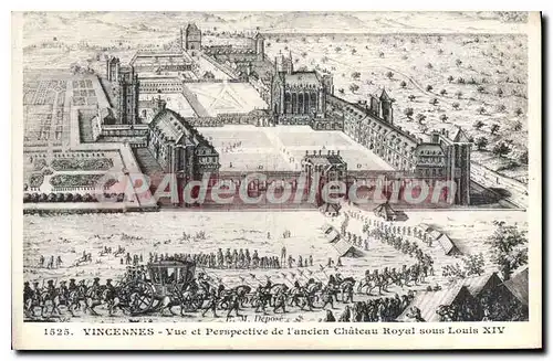 Ansichtskarte AK Vincennes Vue Et Perspective De I'Ancien Chateau Royal Sous Louis XIV