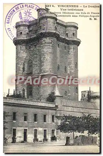 Cartes postales Vincennes Le Donjon Vue Interieur Ancienne Residence Des rois