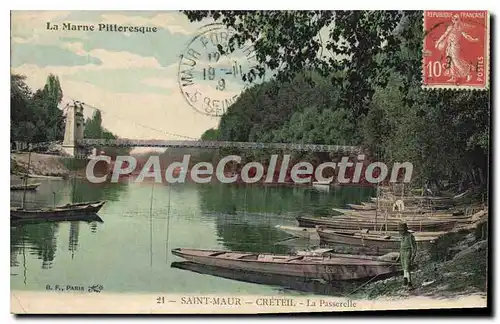 Ansichtskarte AK Saint Maur Creteil La Passerelle