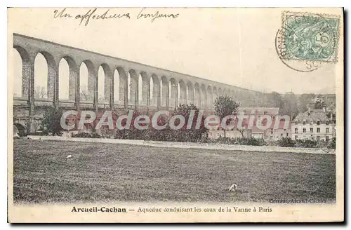 Ansichtskarte AK Arcueil Cachan Aqueduc Conduisant Les Eaux De la Vanne A Paris