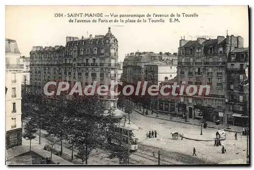 Ansichtskarte AK Saint Mande Vue Panoramique De I'Avenue De La Tourelle avenue de Paris