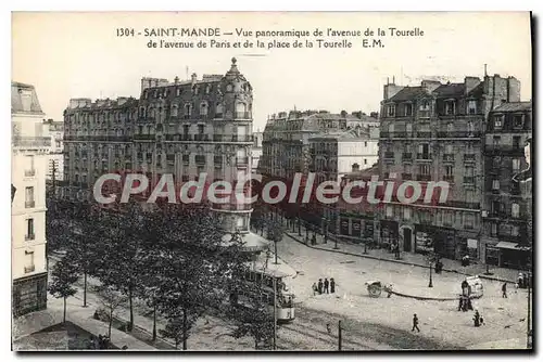 Cartes postales Saint Mande Vue Panoramique De I'Avenue De La Tourelle avenue de Paris