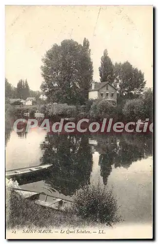 Cartes postales Saint Maur Le Quai Schaken