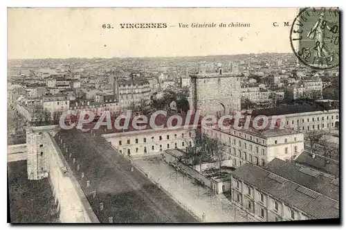 Ansichtskarte AK Vincennes Vue Generale Du Ch�teau