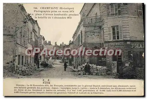 Cartes postales Champigny Photographie Prise En Mars 1871 place d'armes