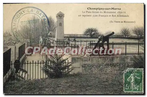 Ansichtskarte AK Champigny Sur Marne La Plate-Forme Du Monument