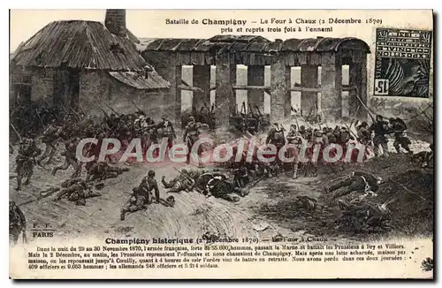 Ansichtskarte AK Bataille De Champigny le Four A Chaux Pris Et repris 3 fois 2 d�cembre 1870